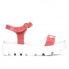 Women sandals 5034 patent pink