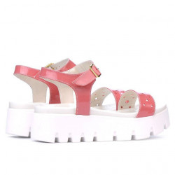 Women sandals 5034 patent pink