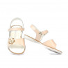 Small children sandals 55c patent nude