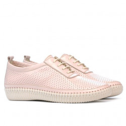 Women loafers, moccasins 688 nude