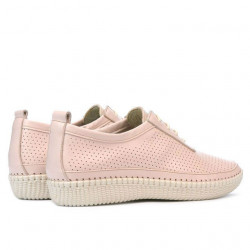 Women loafers, moccasins 688 nude
