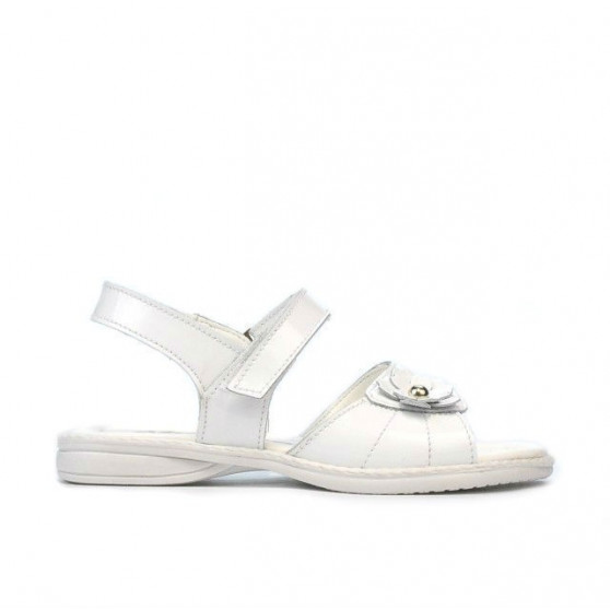 Small children sandals 55c patent white