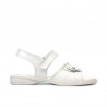 Small children sandals 55c patent white