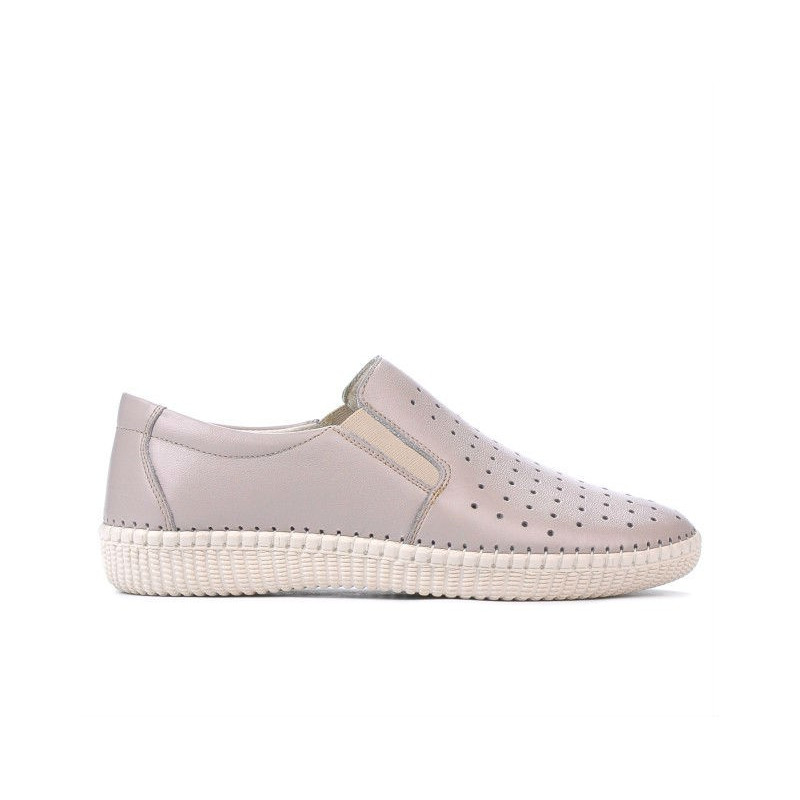 Women loafers, moccasins / adolescenti 689 beige