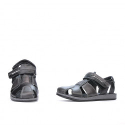 Children sandals 324 black+gray