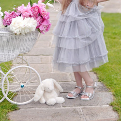 Children sandals 524 patent gray