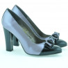 Women stylish, elegant shoes 1226 patent light purple + black