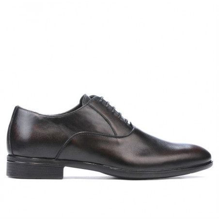 Men stylish, elegant shoes 876 a brown