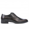 Men stylish, elegant shoes 876 a brown
