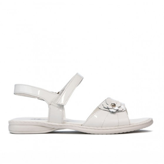 Children sandals 524 patent white