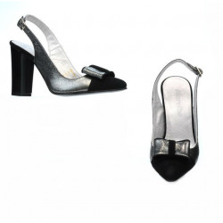 Women sandals 1267 black antilopa combined