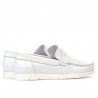 Women loafers, moccasins 692 white