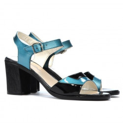 Women sandals 5042 bleu+black