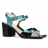 Women sandals 5042 bleu+black