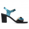 Women sandals 5042 bleu+black