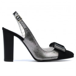 Women sandals 1267 black antilopa combined