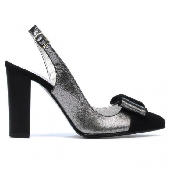 Women sandals 1267 black antilopa combined