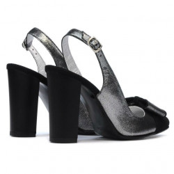 Women sandals 1267 black antilopa combined