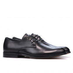 Men stylish, elegant shoes 878 black