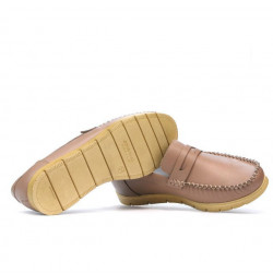 Women loafers, moccasins 692 cappuccino