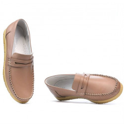 Women loafers, moccasins 692 cappuccino