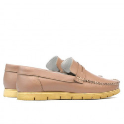 Women loafers, moccasins 692 cappuccino