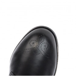 Men stylish, elegant shoes 878 black