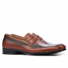 Men stylish, elegant, casual shoes 875 a cognac