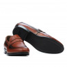 Men stylish, elegant, casual shoes 875 a cognac