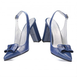 Women sandals 1267 patent blue combined