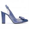 Women sandals 1267 patent blue combined