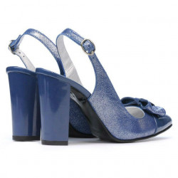 Women sandals 1267 patent blue combined