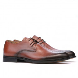 Men stylish, elegant shoes 878 a cognac