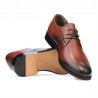 Men stylish, elegant shoes 878 a cognac