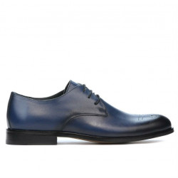 Men stylish, elegant shoes 878 a indigo