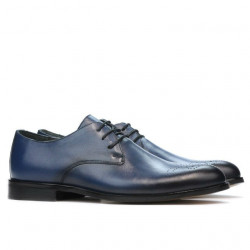 Men stylish, elegant shoes 878 a indigo