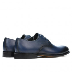 Men stylish, elegant shoes 878 a indigo