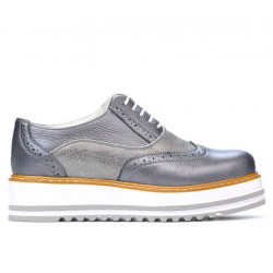 Women casual shoes 683-1 gray pearl combined