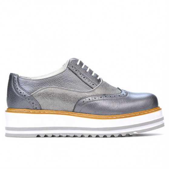 Women casual shoes 683-1 gray pearl combined