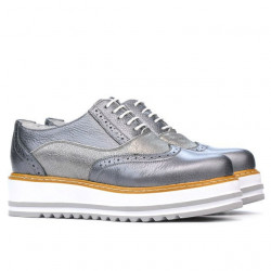 Women casual shoes 683-1 gray pearl combined