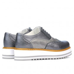 Women casual shoes 683-1 gray pearl combined