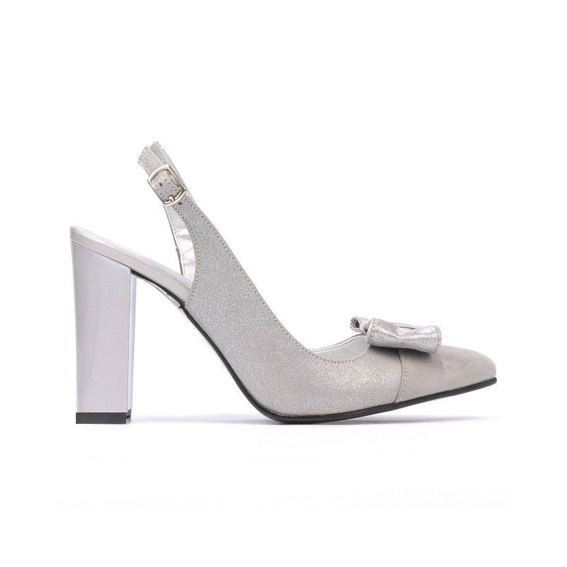 Women sandals 1267 gray antilopa combined