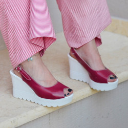 Women sandals 5026 cyclam lifestyle