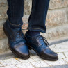 Teenagers stylish, elegant shoes 396 a indigo