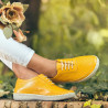 Women loafers, moccasins 688 yellow