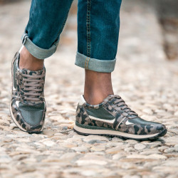 Men sport shoes 833 cafe camuflaj