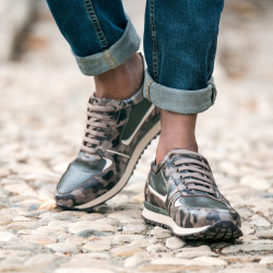 Men sport shoes 833 cafe camuflaj lifestyle