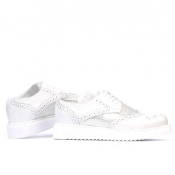 Women casual shoes 663-2 white pearl combined