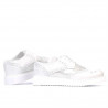 Women casual shoes 663-2 white pearl combined