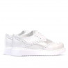 Women casual shoes 663-2 white pearl combined